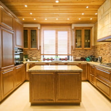 Braune Küche: Kombinationen, Designideen, echte Beispiele im Interieur-1