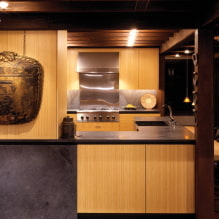 ห้องครัวสไตล์ญี่ปุ่น: คุณสมบัติการออกแบบและตัวอย่างการออกแบบ-2