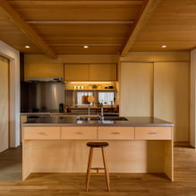 Japán stílusú konyha: tervezési jellemzők és tervezési példák-3