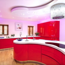 Red kitchen: design features, photos, combinations-5