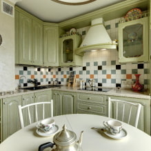 Provence-i stílusú konyha: tervezési jellemzők, valódi fotók a belső térben-0