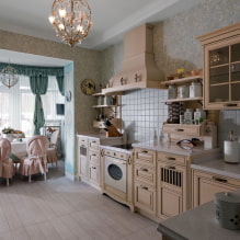 Provence-i stílusú konyha: tervezési jellemzők, valódi fotók a belső térben-2