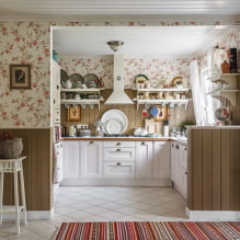 Provence stílusú konyha: tervezési jellemzők, valódi fotók a belső térben-4