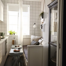 Како направити место за спавање у кухињи? Фотографије, најбоље идеје за малу собу. -7