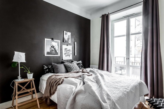Schlafzimmer im skandinavischen Stil: Ausstattung, Foto im Innenraum