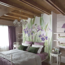 Provence stílusú hálószoba: jellemzők, valódi fotók, tervezési ötletek-6