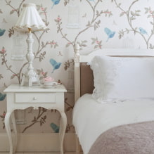 Schlafzimmer im Provence-Stil: Funktionen, echte Fotos, Designideen-8