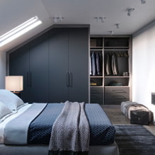 Dressing room in the bedroom: placement options, photo in the interior-6