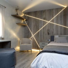How to properly organize lighting in the bedroom? -1