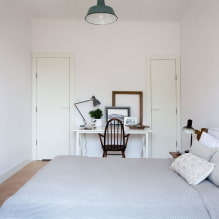 Bedroom in white tones: photo in the interior, design examples-0