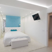 Bedroom in white tones: photo in the interior, design examples-3