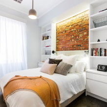 Bedroom in white tones: photo in the interior, design examples-7