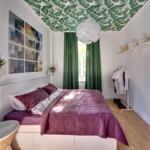Уска спаваћа соба: фотографија у унутрашњости, примери распореда, како уредити кревет-7