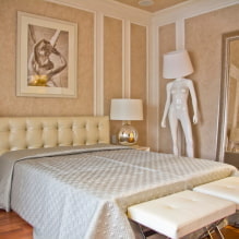 Bedroom in beige tones: photos in the interior, combinations, examples with bright accents-0