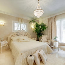 Bedroom in beige tones: photo in the interior, combinations, examples with bright accents-4