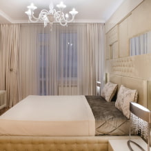 Bedroom in beige tones: photo in the interior, combinations, examples with bright accents-7
