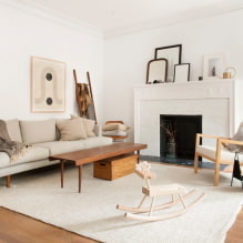 Living room sa isang istilong Scandinavian: mga tampok, tunay na larawan sa interior-3