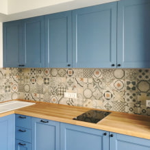 Tile apron for the kitchen: advice on choosing, design, photo in the interior-8