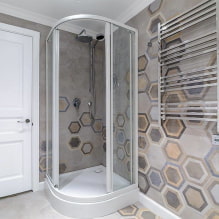 Gray bathroom: design features, photos, the best combinations-8