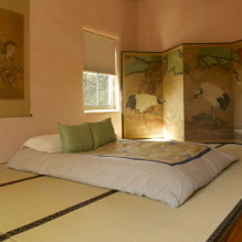 Bedroom in Japanese style: design features, photo in the interior-5