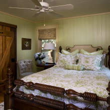 Спаваћа соба у стилу земље: примери у унутрашњости, карактеристике дизајна-1