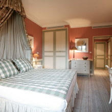 Спаваћа соба у стилу земље: примери у унутрашњости, карактеристике дизајна-3