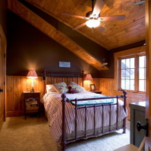 Спаваћа соба у стилу земље: примери у унутрашњости, карактеристике дизајна-5