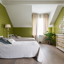 Спаваћа соба у стилу земље: примери у унутрашњости, карактеристике дизајна-8