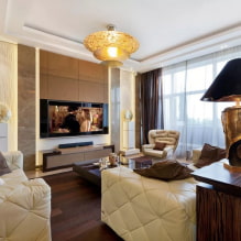 Nappali art deco stílusban - a luxus és a kényelem megtestesítője a belső térben-0