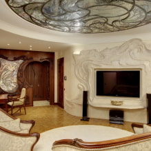 Nappali modern stílusban: tervezési jellemzők, fotó a belső térben-1