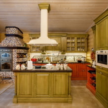Grüne Küche: Fotos, Gestaltungsideen, Kombinationen mit anderen Farben-0