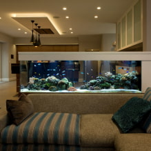 Aquarium in the interior: photos, views, real examples of design-1