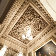 The original ceiling in the interior: design ideas, photos, styles, unusual lighting-9