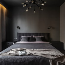 So dekorieren Sie ein kleines Schlafzimmer von 9 m² m? -0