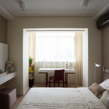 Модеран дизајн спаваће собе са балконом-5