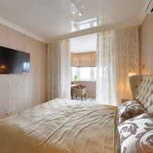 Модеран дизајн спаваће собе са балконом-8