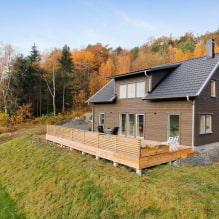 Skandináv stílusú vidéki ház: jellemzők, fotópéldák-0