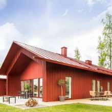 Skandináv stílusú vidéki ház: jellemzők, fotópéldák-7