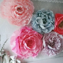 How to make large flowers from corrugated paper? MK step by step-4