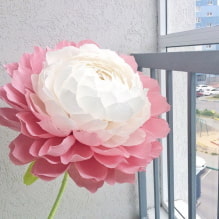 How to make large flowers from corrugated paper? MK step by step-7
