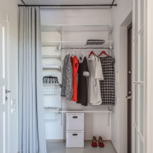Dressing room in the hallway: views, photos in the interior, design ideas-3