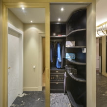 Dressing room in the hallway: views, photos in the interior, design ideas-7
