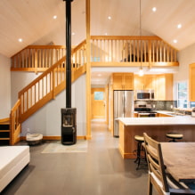Tipps zum Dekorieren des Innenraums der Wohnküche in einem Privathaus-0