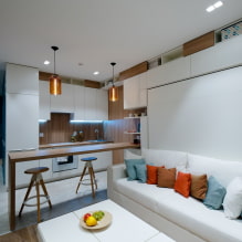 Kitchen-living room 16 sq m - design guide-6