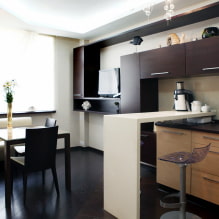 Kitchen-living room 14 sq m - photo review of the best solutions-8