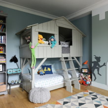 Das Interieur des Kinderzimmers in Grau: Fotobewertung der besten Lösungen-3