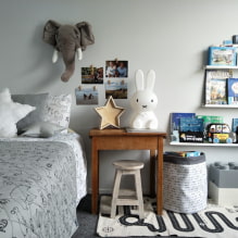 The interior of the nursery in gray: photo review of the best solutions-7