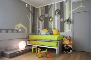 Nursery interior in gray: photo review of the best solutions