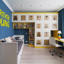 Merkmale des Designs eines Kinderzimmers 12 m²-6