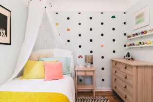 Fotók és tervezési ötletek egy gyerekszobához 9 m²
